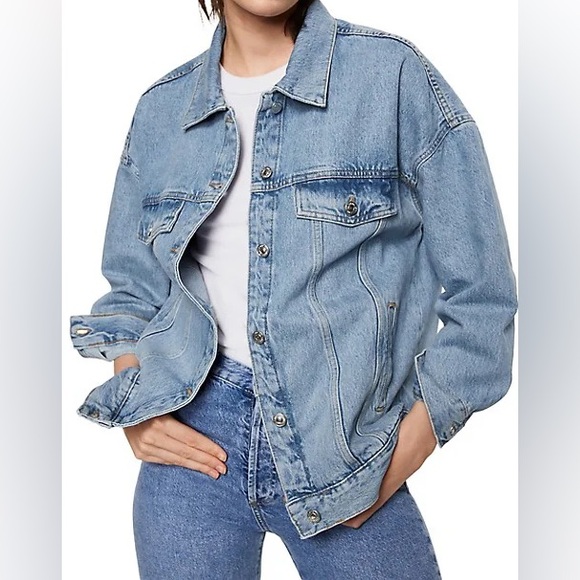 Mango Oversized Denim Jacket - Picture 3 of 3